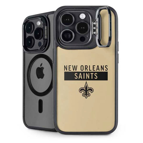 NFL New Orleans Saints Gold Performance Series iPhone 15 Pro Kickstand Case